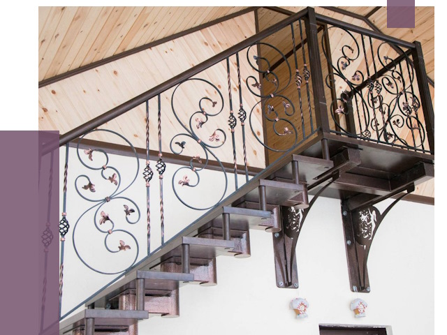 Кованые лестницы в Йошкаре-Ола от 79763 руб. под ключ
