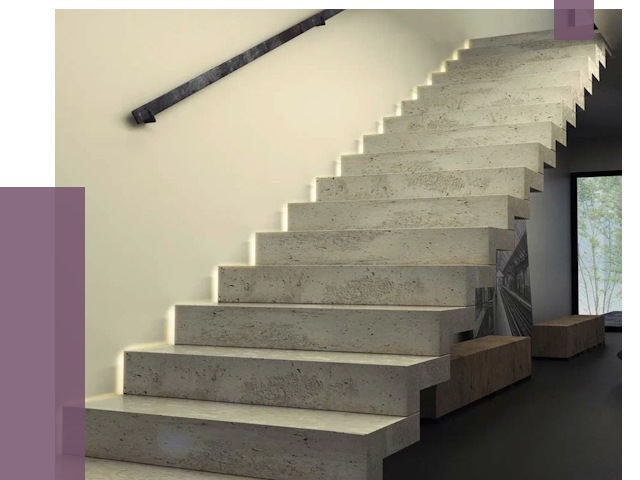 Облицовка бетонных лестниц в Йошкаре-Ола от 4602 руб/м2 