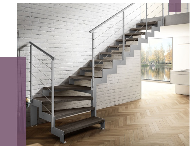 Г-образные лестницы под ключ в Йошкаре-Ола от 37069 руб. | ПРОЛЁТ-Шкр