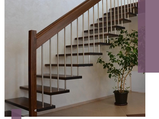 Лестницы на больцах под ключ в Йошкаре-Ола – изготовление и монтаж