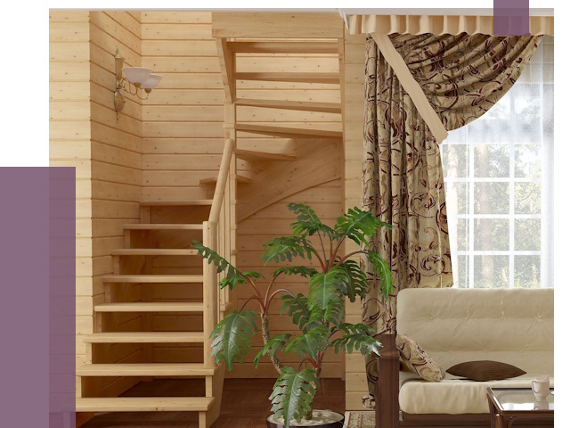 Лестницы для дачи в Йошкаре-Ола от 75928 руб.  | ПРОЛЁТ-Шкр