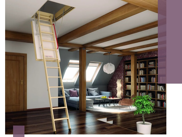 Чердачные лестницы под ключ в Йошкаре-Ола: изготовление и монтаж