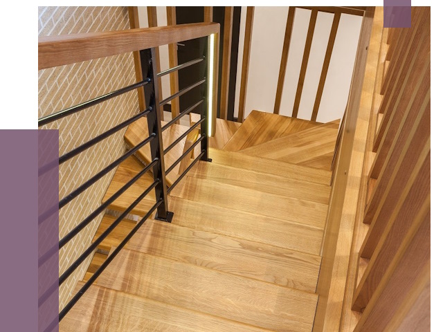 Лестницы из ясеня в Йошкаре-Ола под ключ от 10021 руб. 