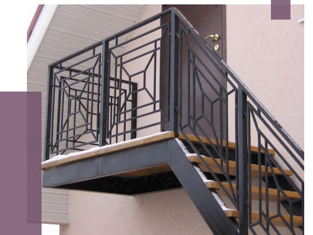 Металлические перила в Йошкаре-Ола от 4295 руб.  | ПРОЛЁТ-Шкр