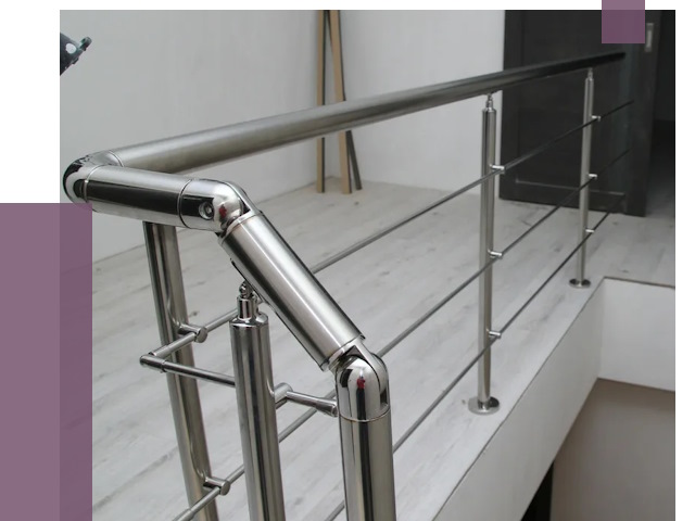 Перила из нержавеющей стали в Йошкаре-Ола от 8999 руб. под ключ | ПРОЛЁТ-Шкр