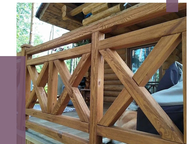 Деревянные перила под ключ в Йошкаре-Ола от 7670 руб. 