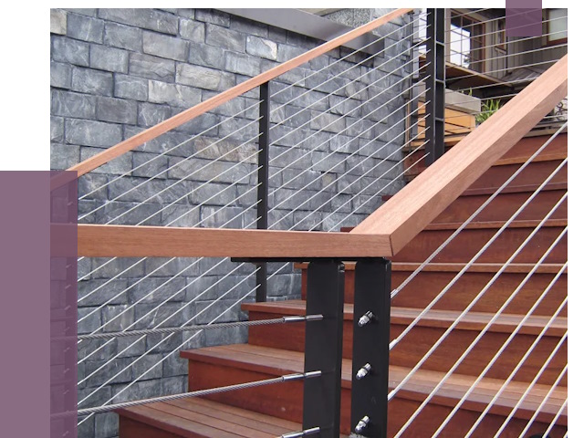 Тросовые перила под ключ в Йошкаре-Ола от 7772 руб. 