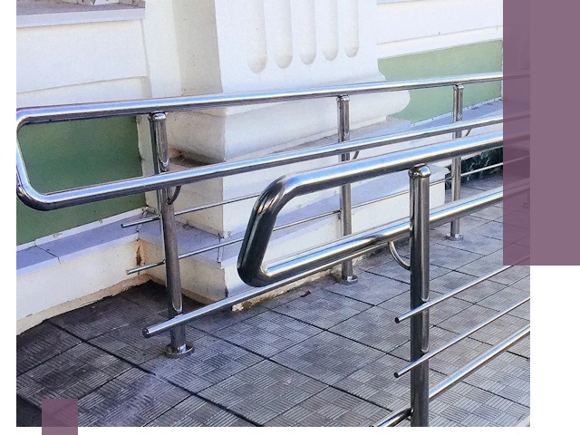 Ограждения пандусов из металла и нержавейки в Йошкаре-Ола