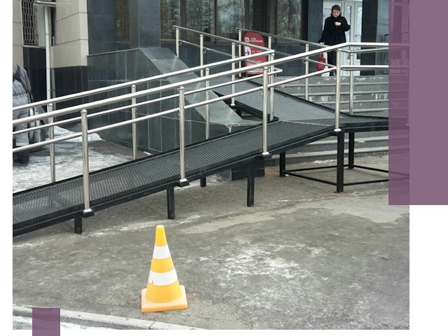 Стационарные пандусы под ключ в Йошкаре-Ола — изготовление и монтаж