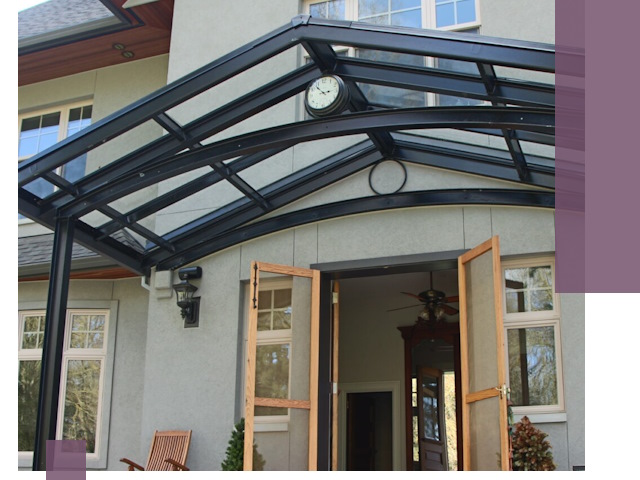 Изготовление и монтаж навесов и козырьков в Йошкаре-Ола