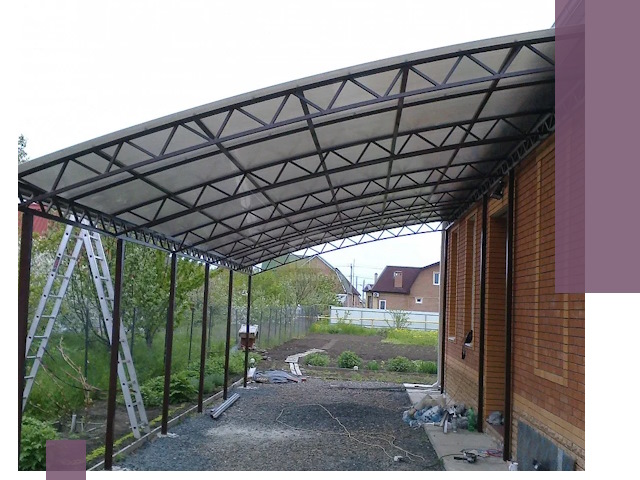 Профессиональный монтаж навесов под ключ в Йошкаре-Ола