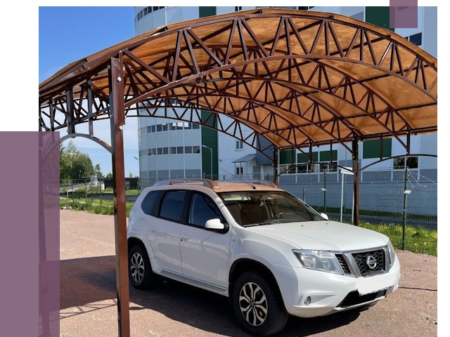 Недорогие навесы в Йошкаре-Ола от 42949 руб.  | ПРОЛЁТ-Шкр