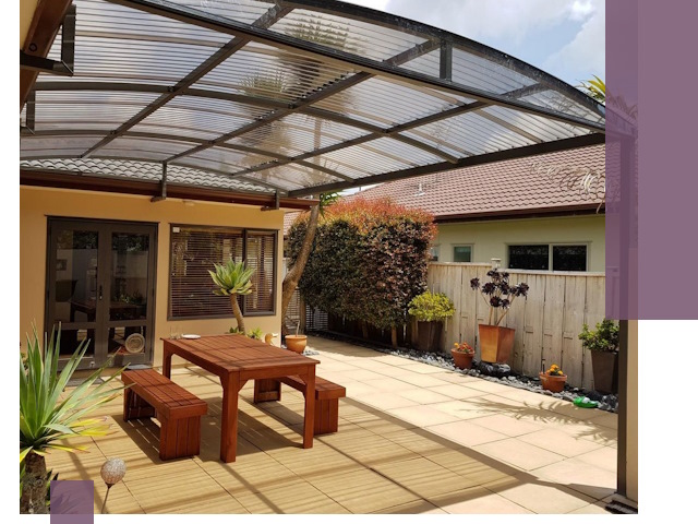 Навесы во двор под ключ в Йошкаре-Ола — изготовление и монтаж