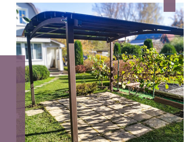 Навесы для дачи в Йошкаре-Ола от 12731 руб. под ключ — ПРОЛЁТ-Шкр