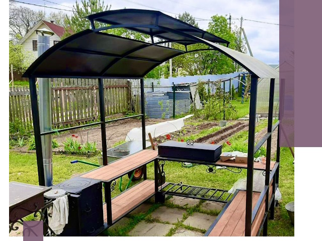 Навесы для барбекю в Йошкаре-Ола: изготовление, монтаж и демонтаж