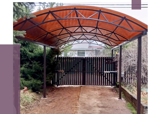 Арочные навесы в Йошкаре-Ола от 12731 руб. — изготовление и монтаж | ПРОЛЁТ-Шкр