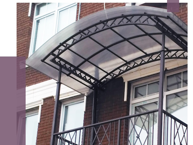 Козырьки над балконом в Йошкаре-Ола от 8641 руб. | ПРОЛЁТ-Шкр