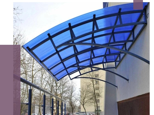 Козырьки из поликарбоната в Йошкаре-Ола от 4295 руб. под ключ | ПРОЛЁТ-Шкр