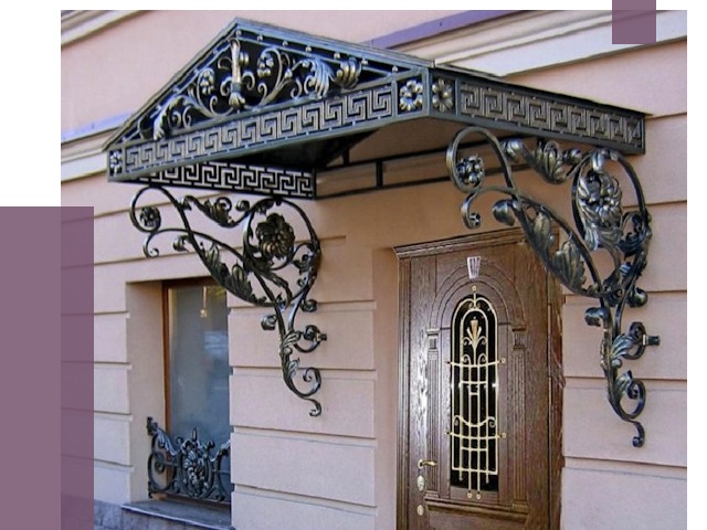 Кованые козырьки в Йошкаре-Ола под ключ от 12731 руб. — ПРОЛЁТ