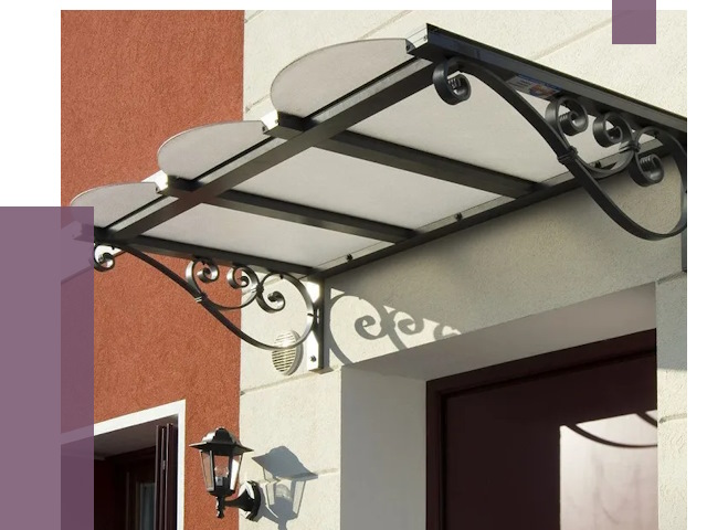 Односкатные козырьки в Йошкаре-Ола от 8385 руб.  | ПРОЛЁТ-Шкр