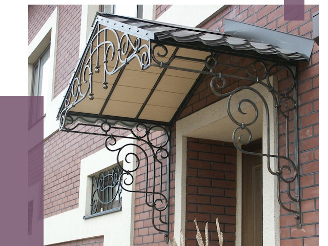 Двускатные козырьки в Йошкаре-Ола под ключ от 12783 руб.