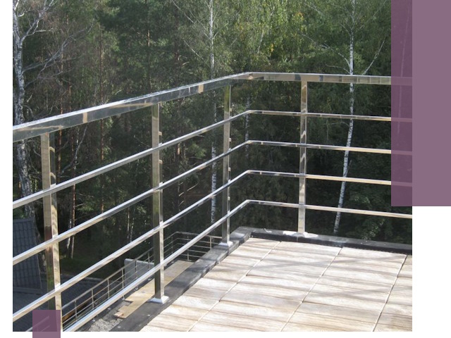 Парапеты из нержавеющей стали в Йошкаре-Ола — изготовление и монтаж