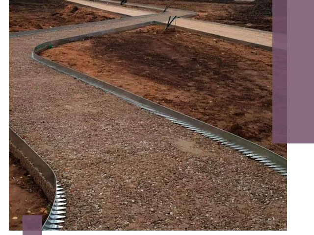 Металлические бордюры под ключ в Йошкаре-Ола — изготовление и монтаж