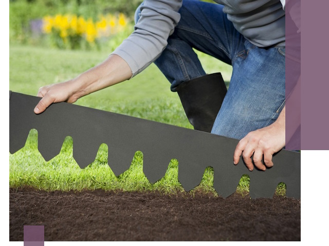 Металлические бордюры для газона в Йошкаре-Ола — изготовление и монтаж