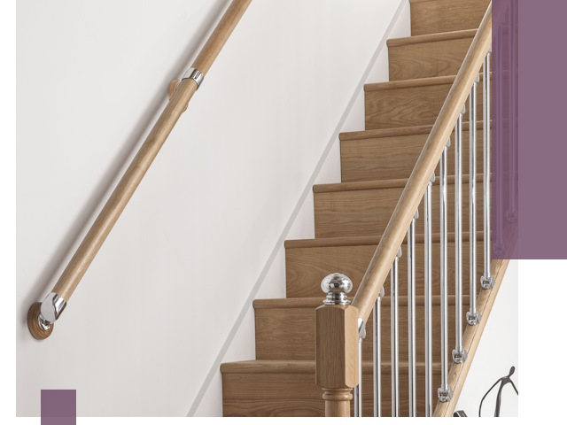 Пристенные поручни из стали и нержавейки под монтаж в Йошкаре-Ола