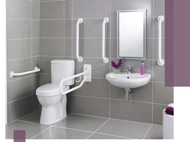 Поручни для санузлов в Йошкаре-Ола: установка, ремонт и монтаж